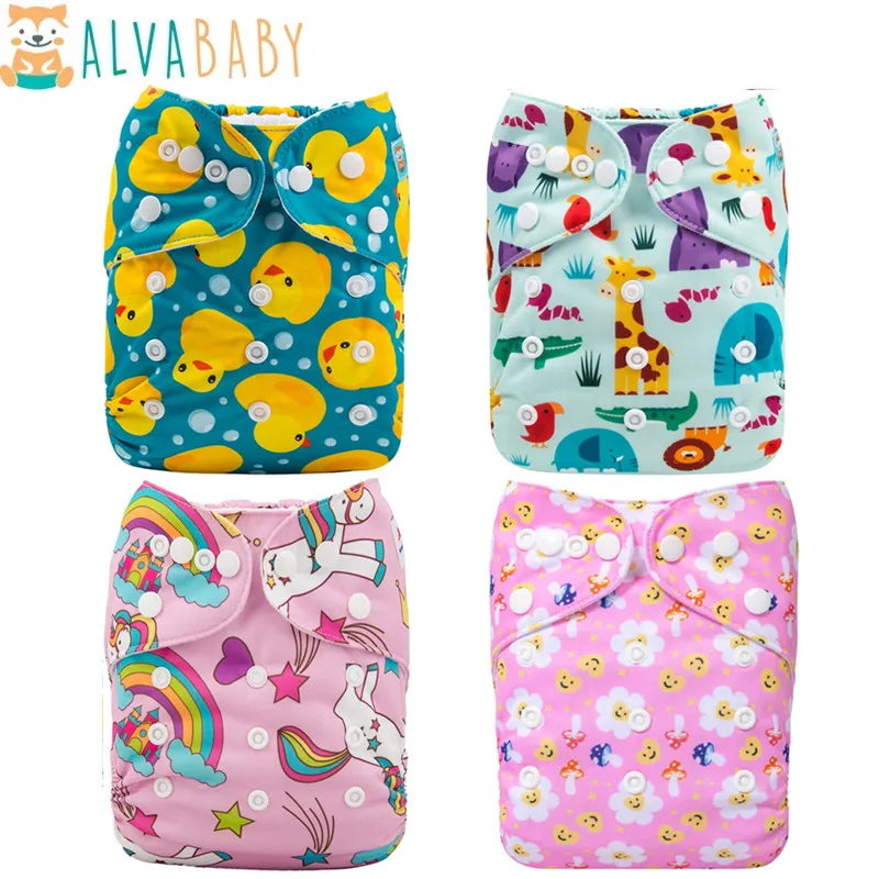 U Pick ALVABABY Reusable Cloth Diaper Washable Cloth Nappy for Unisex With 1pc image 0
