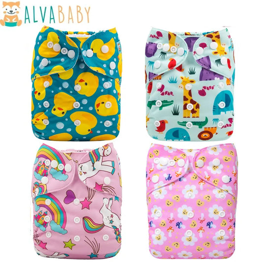 U Pick ALVABABY Reusable Cloth Diaper Washable Cloth Nappy for Unisex With 1pc image 0