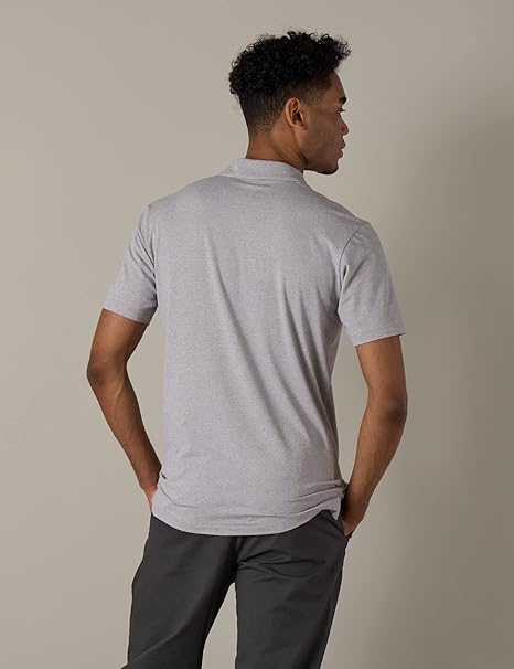 LAPASA Men's 100% Pique Cotton Polo Shirts Short Sleeve Top Classic Fit Spring image 3