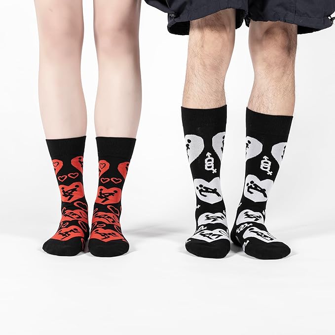 BISOUSOX Couple Socks Unisex Novelty image 1