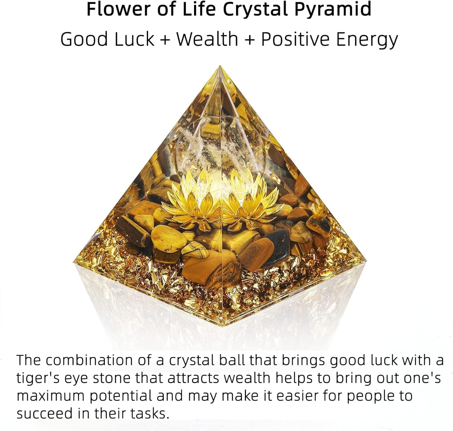 Crystals Crystal Pyramid Gifts Healing Meditations Spiritual Chakra Moonstone image 5