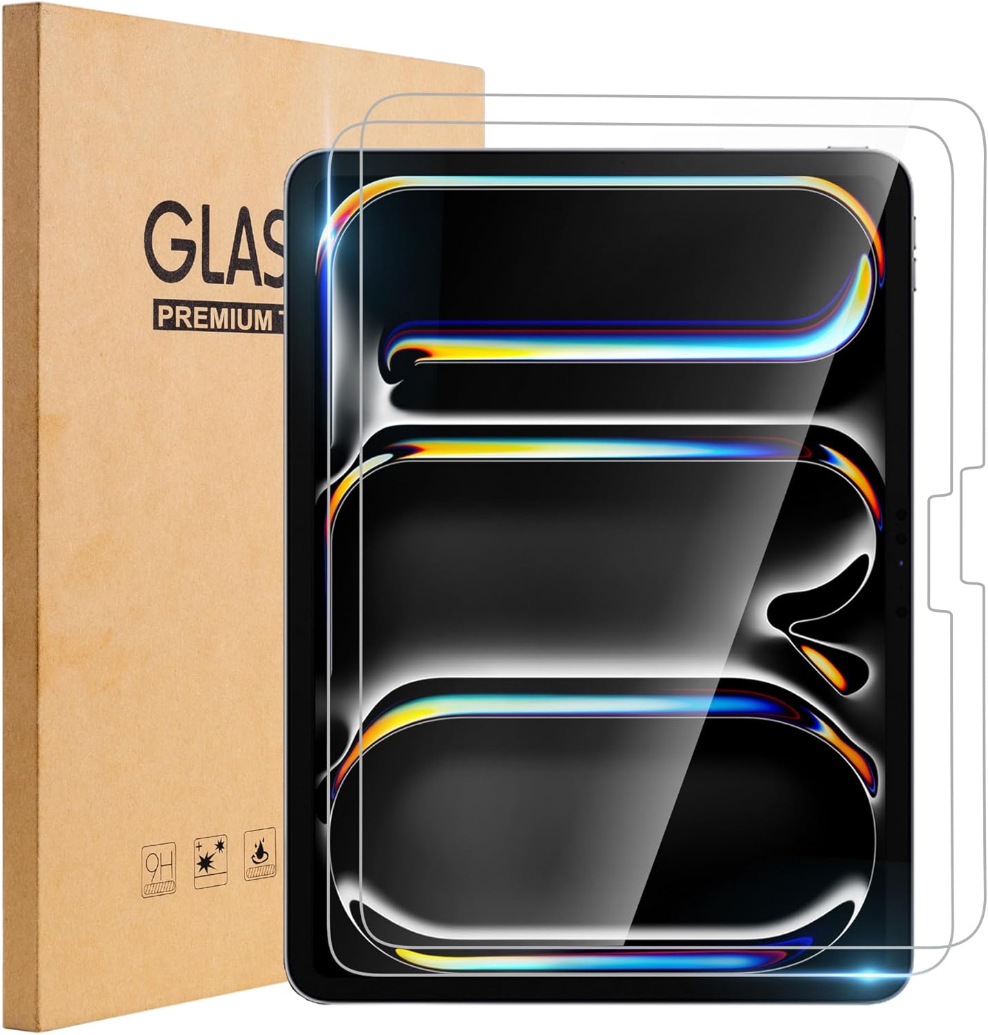 TOPESCT 2-Pack Screen Protector for iPad Pro 11-Inch M4 (2024), 9H image 0