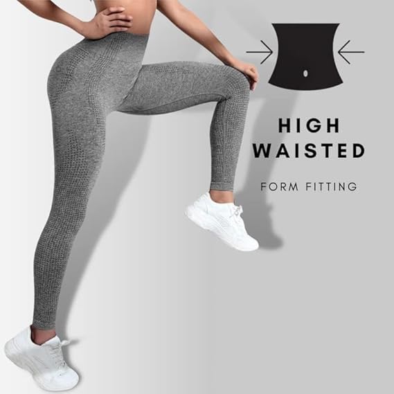 Re Tech UK - Gym Leggings for Women UK, Seamless, Contoured, High Waisted, Yoga image 3