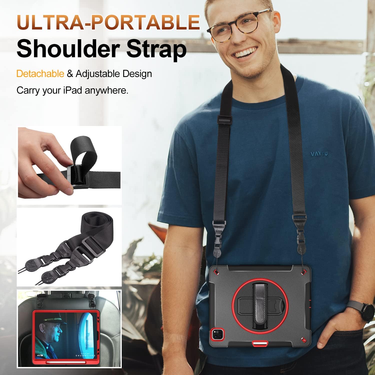 Case for iPad Pro 12.9 2022/2021: Military Grade Heavy Duty Shockproof image 5